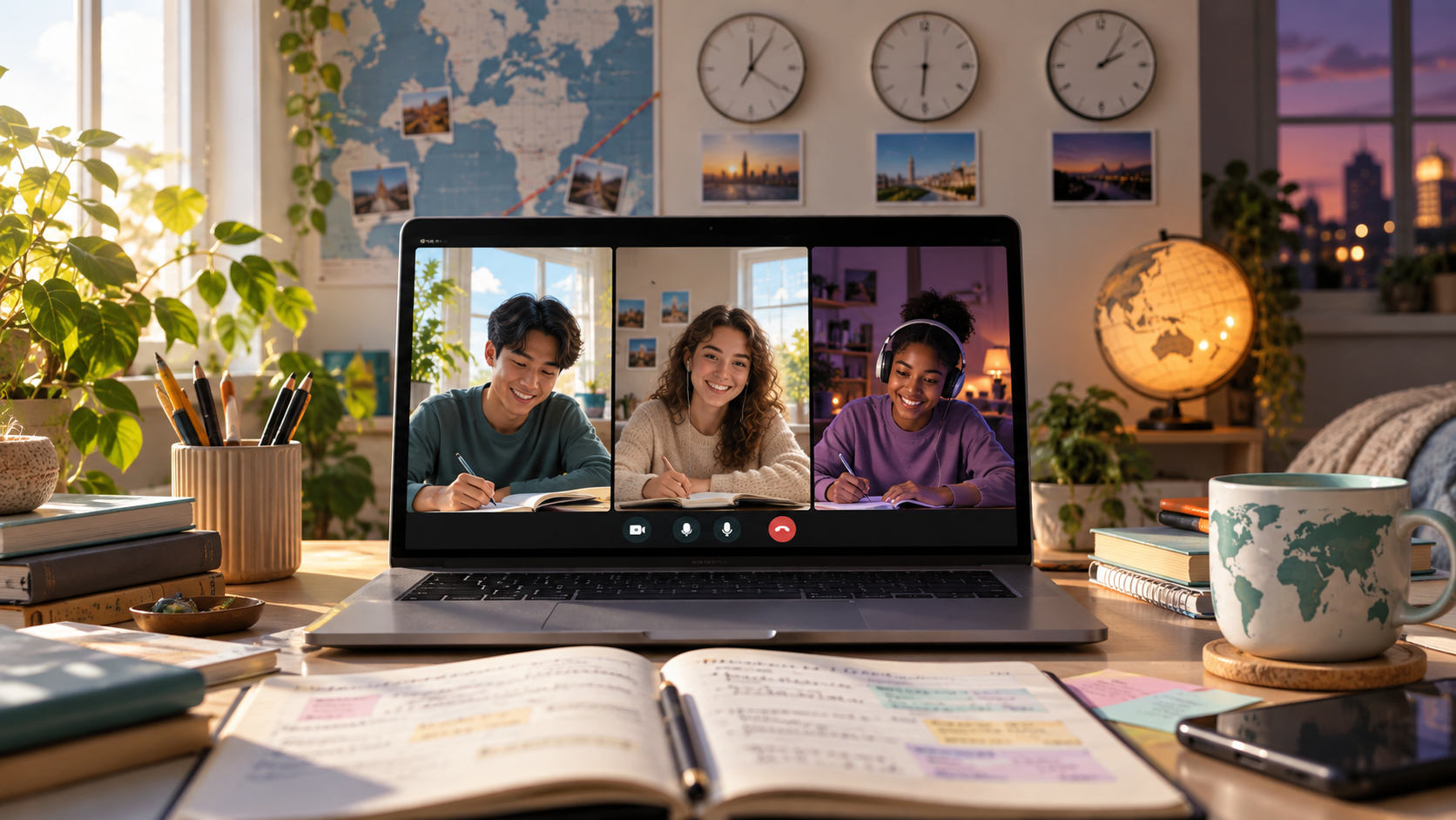 Study With Friends in Different Time Zones: A Scheduling Guide