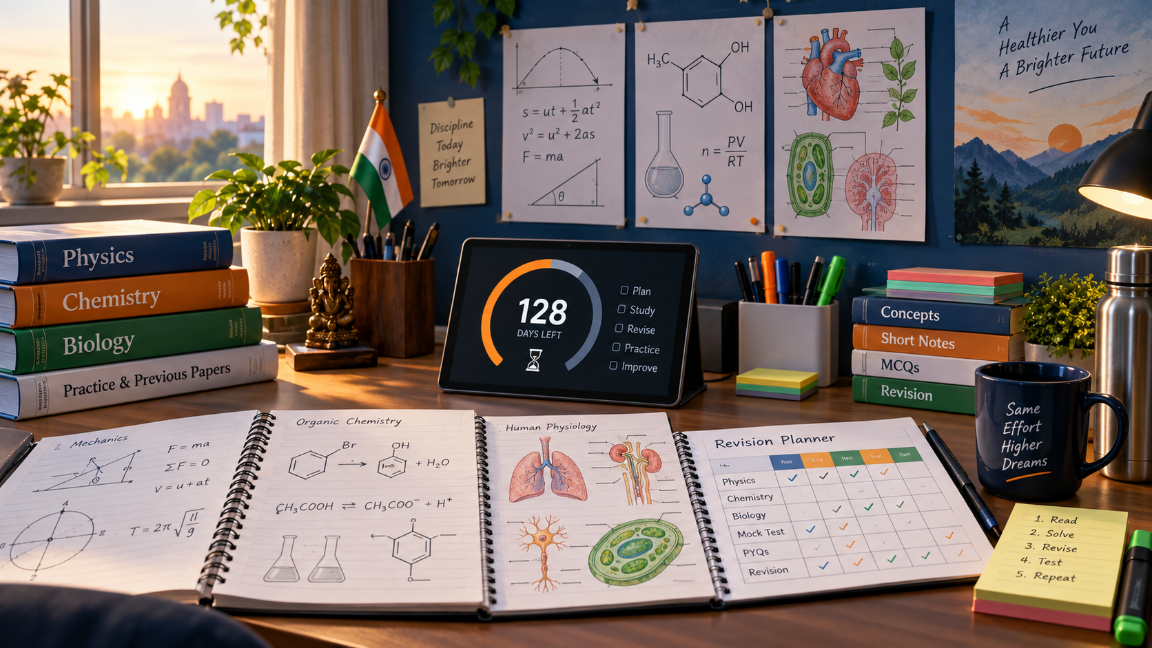 Indian Exam Study Timer: Plan JEE, NEET, and UPSC Revision